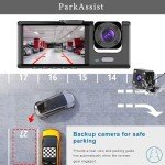 3-Channel Dash Camera with 1080P Recording