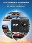 2.5K Dual Dash Cam with Night Vision & Monitor