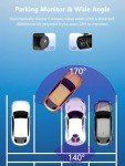 2.5K Dual Dash Cam with Night Vision & Monitor
