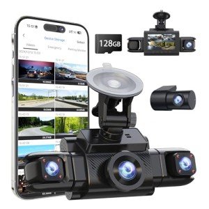 360-Degree 4 Channel Dash Cam with GPS