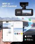 4K Front and Rear Dash Cam with WiFi