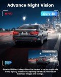 4K Front and Rear Dash Cam with WiFi