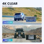 4K Dual Dash Cam with Night Vision and Wi-Fi