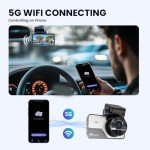 4K Dual Dash Cam with Night Vision and Wi-Fi