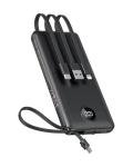 VEEKTOMX 10000mAh Slim Portable Charger with Cables