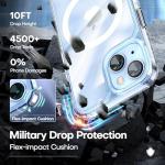 TAURI 3-in-1 Magnetic iPhone 14 Case with Protectors