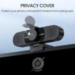 EMEET 1080P Webcam with Dual Mics and Adapter