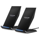 NANAMI Qi Certified Fast Wireless Charger 2 Pack