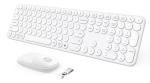 Seenda Wireless Keyboard and Mouse Combo - White
