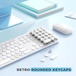 Seenda Wireless Keyboard and Mouse Combo - White