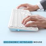 Seenda Wireless Keyboard and Mouse Combo - White