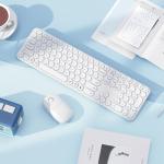 Seenda Wireless Keyboard and Mouse Combo - White