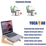 Wooden Vertical Laptop Stand for 13-18.6in Laptops