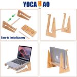 Wooden Vertical Laptop Stand for 13-18.6in Laptops