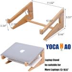 Wooden Vertical Laptop Stand for 13-18.6in Laptops