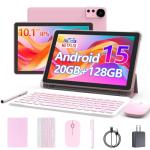 10 Inch Android 15 Tablet with Keyboard & Stylus