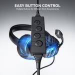 LEVN USB Headset with Mic for PC and Laptop