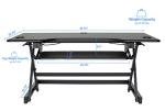 Rocelco 46" Adjustable Standing Desk Converter