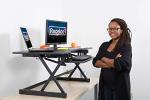 Rocelco 46" Adjustable Standing Desk Converter
