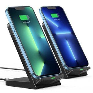 15W Fast Wireless Charger Stand - 2 Pack