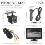 Backup Camera with 4.6'' Monitor and Night Vision