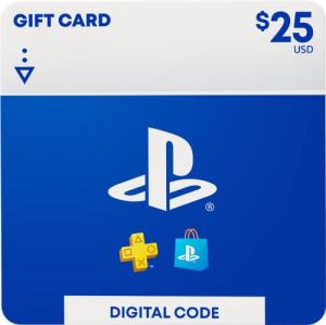 $25 PlayStation Store Digital Gift Card