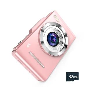 Compact 4K Digital Camera with 32GB SD Card