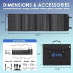 PPQ 40W Foldable Solar Panel Charger Kit