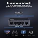 UGREEN 5-Port Gigabit Ethernet Switch Hub