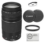 Canon EF 75-300mm Lens with UV Filter and Cloth