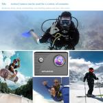 Xilecam 1080P Waterproof Action Camera with Accessories