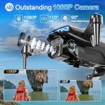 Naseto 1080P HD Camera Foldable Drone for Kids