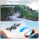 Naseto 1080P HD Camera Foldable Drone for Kids