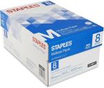 Staples 20 lb Multipurpose Printer Paper, 4000 Sheets