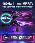SANSUI 27" Curved 160Hz Gaming Monitor 1080P