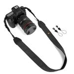 WANBY Black Canvas Camera Strap with Quick Release