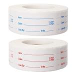 1000 Removable Food Labels - Easy Write Date Stickers