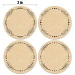 500pcs 2" Kraft Label Stickers for Jars