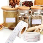 1000 Removable Food Labels - Easy Write Date Stickers