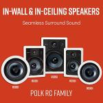 Polk Audio RC80i 8" Bluetooth Ceiling Speakers - Pair