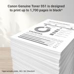 Canon 051 Black Toner Cartridge for Printers