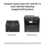 Canon 051 Black Toner Cartridge for Printers