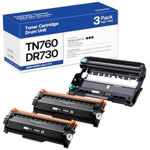 Brother TN760 Toner and DR730 Drum Unit Pack
