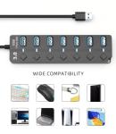 PANPEO 7-Port USB 3.0 Hub with 3ft Cable