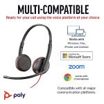 Poly Blackwire 3225 Wired Headset with Noise-Canceling Mic