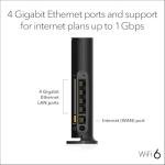 NETGEAR WiFi 6 Router R6700AX - AX1800 Speed