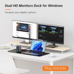 15-in-1 USB C Laptop Dock with Dual HDMI