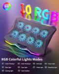 AICHESON RGB Gaming Laptop Cooling Pad with 8 Fans