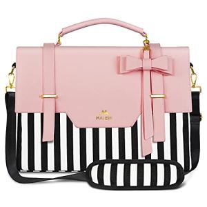 MATEIN Slim Laptop Bag for Women, Pink