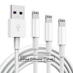 3 Pack 6ft Apple MFi Lightning Charger Cables